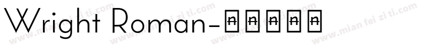 Wright Roman字体转换